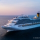 Kreuzfahrtschiff auf dem Meer