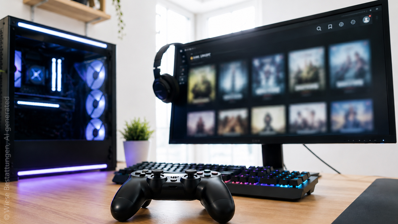 Ein leerer Gaming-Platz Ein leerer Gaming-Platz